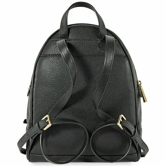 MICHAEL KORS RHEA ZIP MEDIUM BACKPACK BLACK VENUS LEATHER  display picture 1